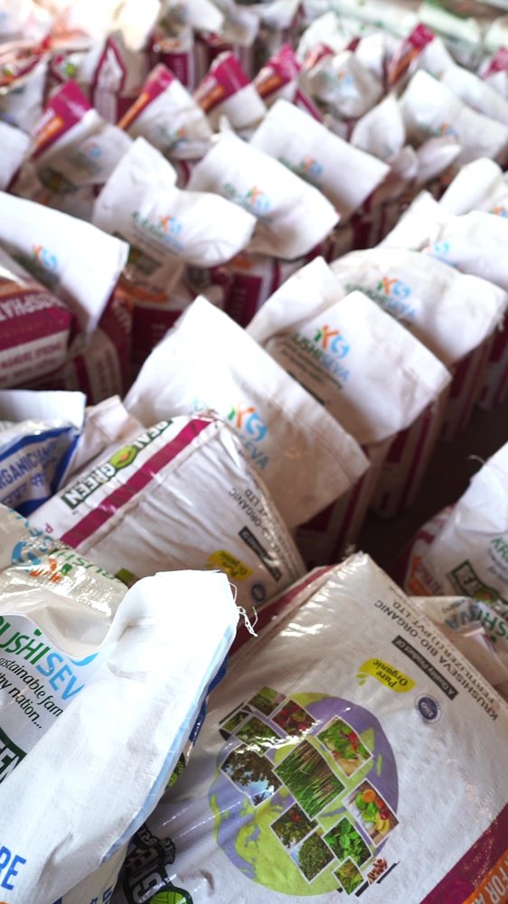 Real Green bags stored at KSBio's facility